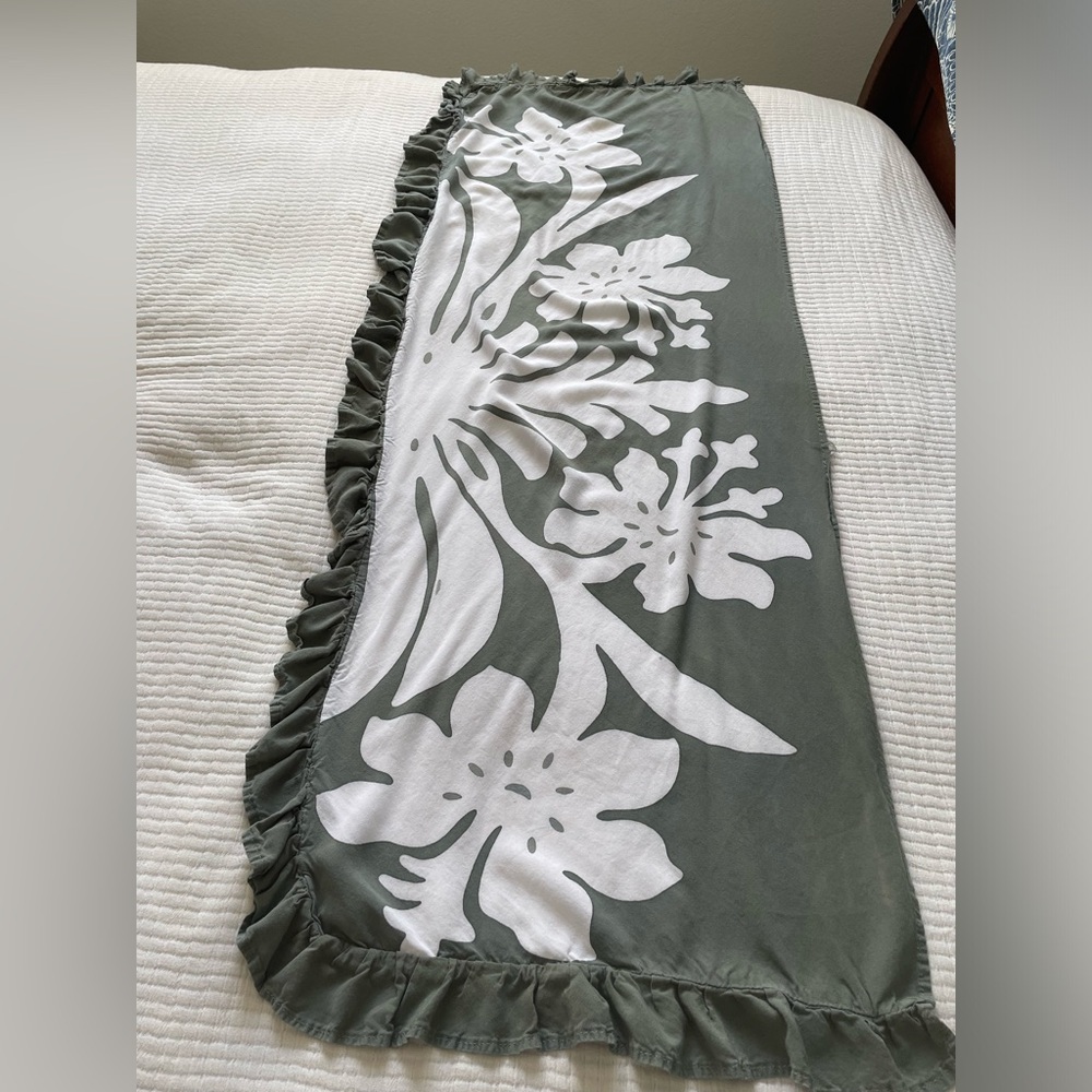 Mini ruffle pareo gray